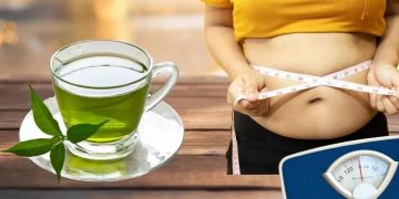 خواص چای سبز برای لاغری شکم و پهلو