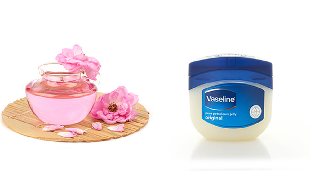 ترکیب وازلین و گلاب برای صورت