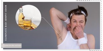 رفع بوی بد زیر بغل با سرکه سیب