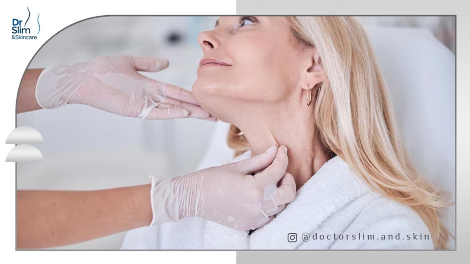 از بین بردن غبغب با نخ