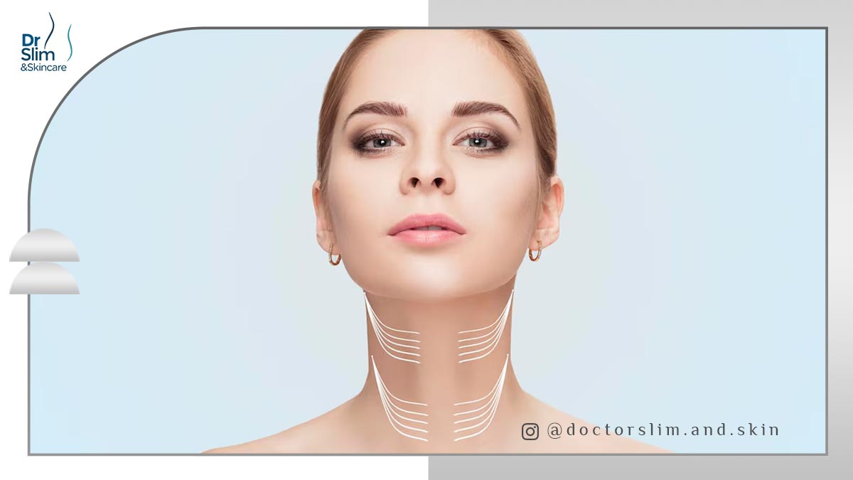 از بین بردن غبغب با نخ