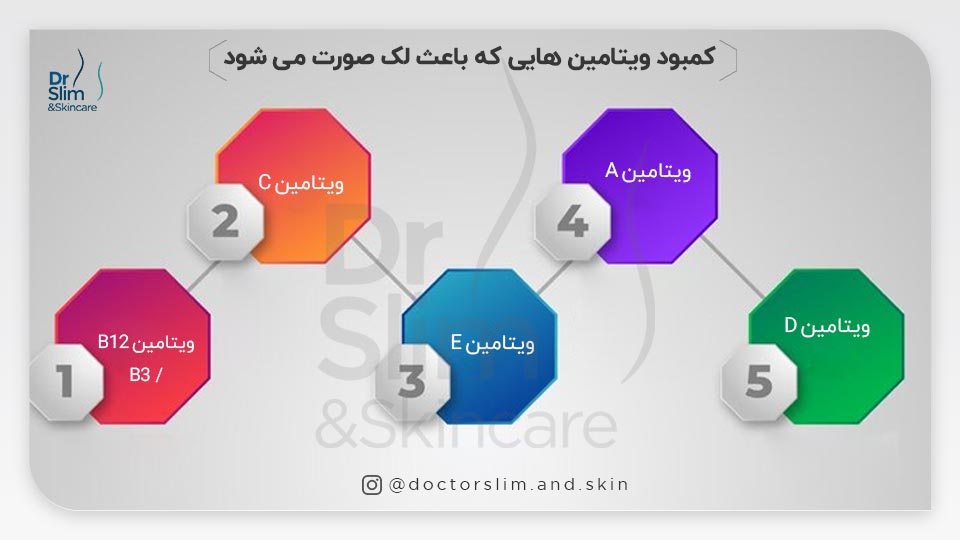 کمبود کدام ویتامین ‌ها باعث لک صورت می ‌شود