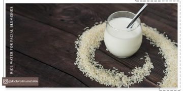 آب برنج برای لک صورت