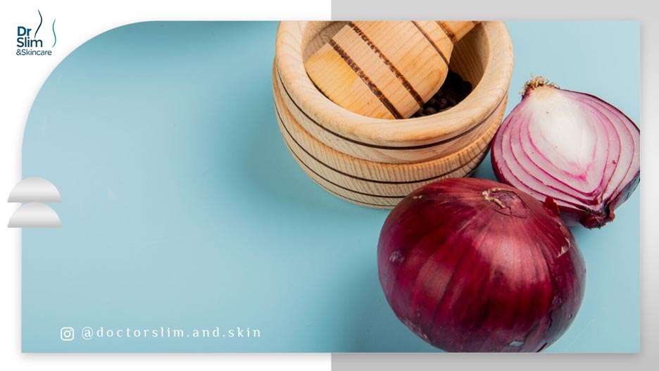 آب پیاز برای لک صورت