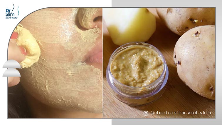 آب سیب زمینی برای لک صورت
