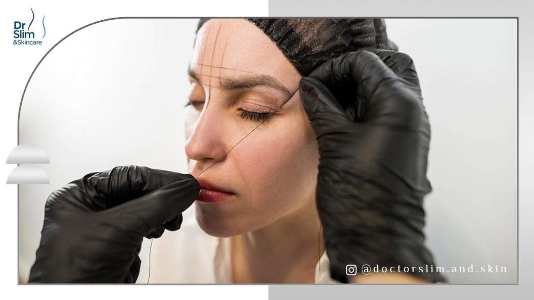 لیفت ابرو با نخ