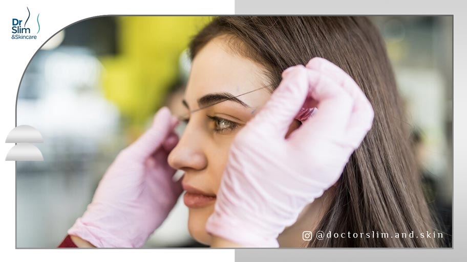 لیفت ابرو با نخ