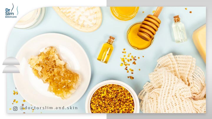 عسل برای پف زیر چشم