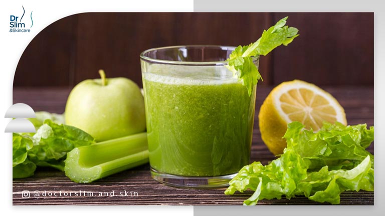 آب کرفس برای لاغری شکم