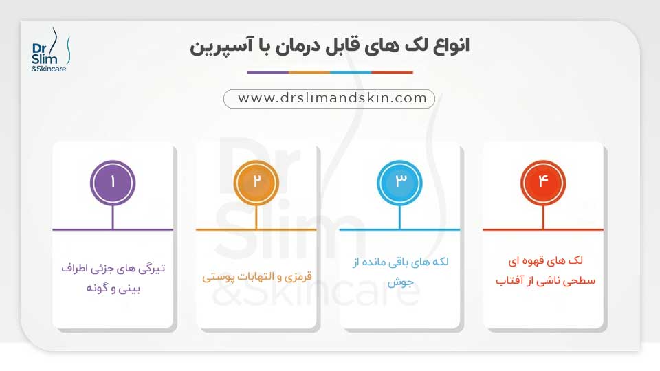 از بین بردن لک صورت با آسپرین