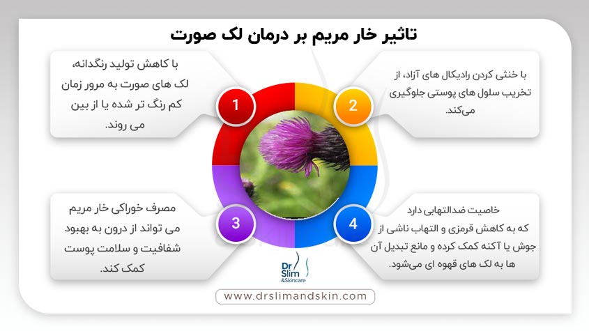 خار مریم برای لک صورت