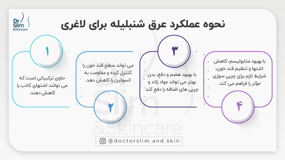 عرق شنبلیله برای لاغری سریع