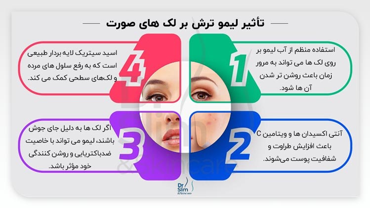 آیا لیمو ترش برای لک صورت خوبه