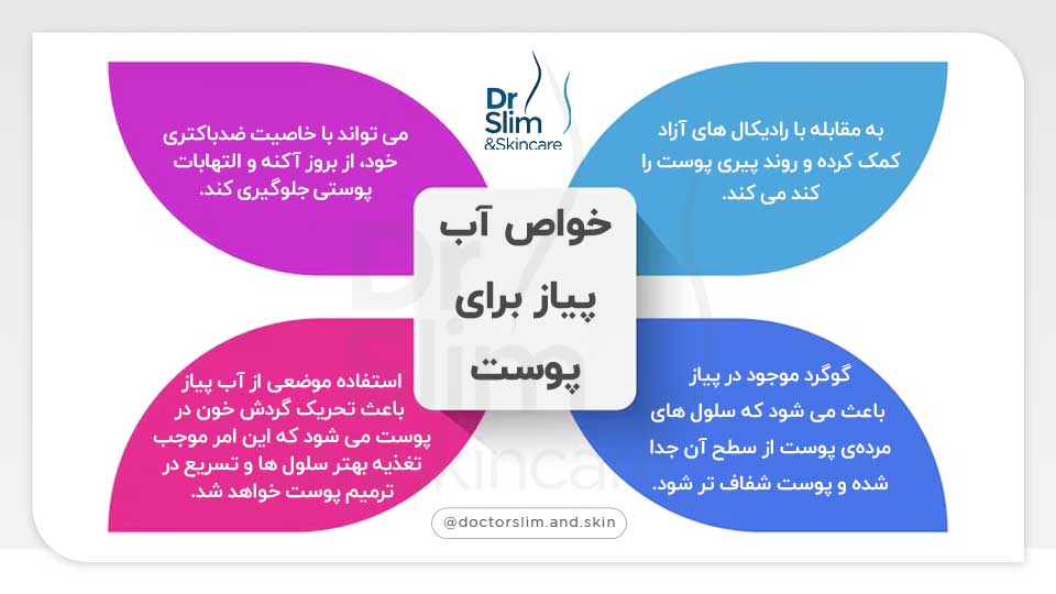 آب پیاز برای لک صورت