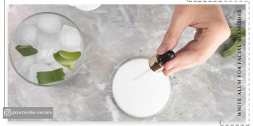 زاج سفید برای لک صورت