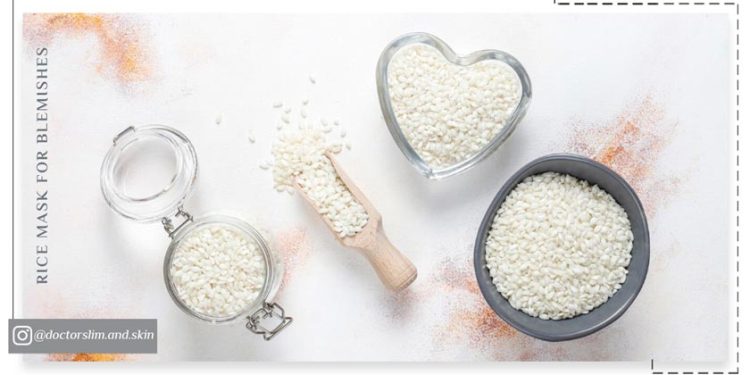 ماسک برنج برای لک صورت