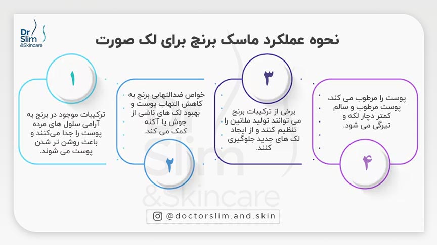 ماسک برنج برای لک صورت