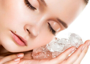 بوتاکس صورت با یخ