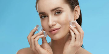 بوتاکس صورت با یخ خیار