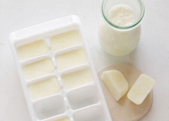 بوتاکس صورت با یخ شیر