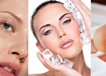 بوتاکس صورت با یخ زردچوبه