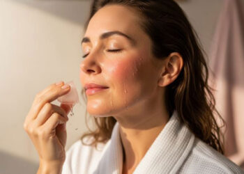 بوتاکس صورت با یخ آناناس