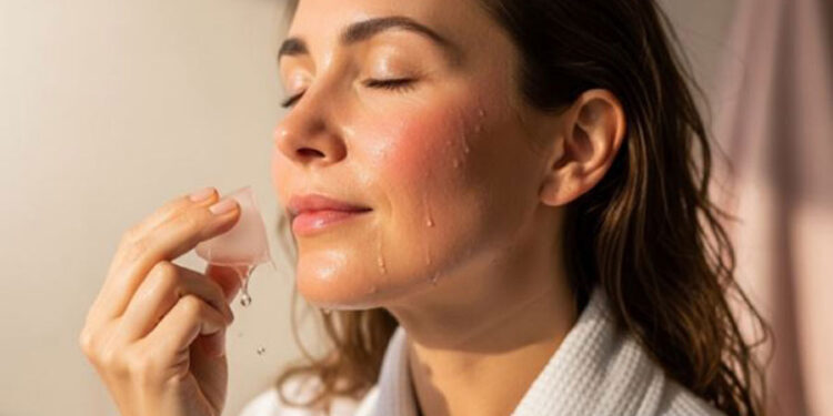 بوتاکس صورت با یخ آناناس