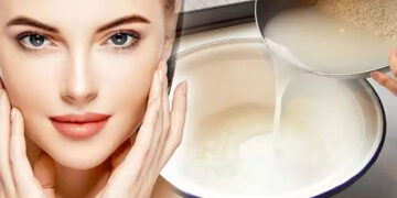 بوتاکس صورت با آرد برنج و گلاب