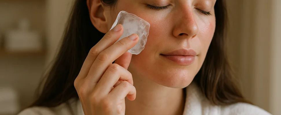 بوتاکس صورت با یخ آناناس