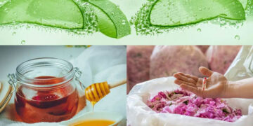 بوتاکس صورت با آلوئه ‌ورا، گلاب و عسل