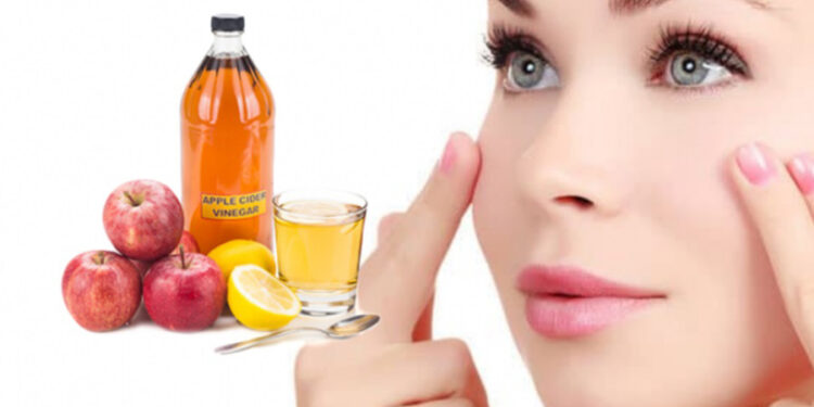سرکه سیب و یوگای صورت برای لاغری